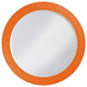 Lancelot Round Mirror, Orange