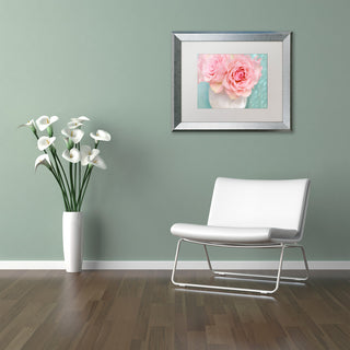 Cora Niele 'Pink Rose Bouquet' Matted Framed Art