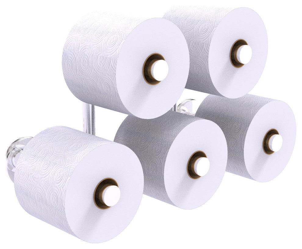Prestige Skyline 5 Roll Reserve Roll Toilet Paper Holder, Polished Chrome