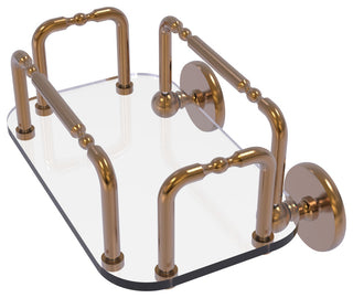 Skyline Wall Mounted Guest Towel Holder, Brushed Bronze