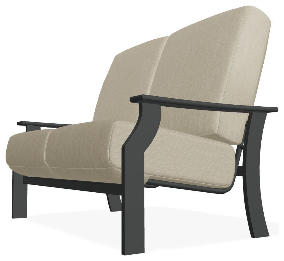 St. Catherine Deep Seat Outdoor Loveseat, Huskie/Graphite