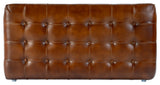 Kingston 36" W Leather Upholstered Accent Bench, Tufting