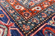 9' Square Hand Knotted Persian Fine Serapi Wool Rug - Q12436