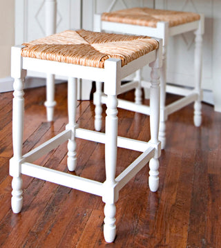 Thomasville Rta 24" Counter Stool, Antique White