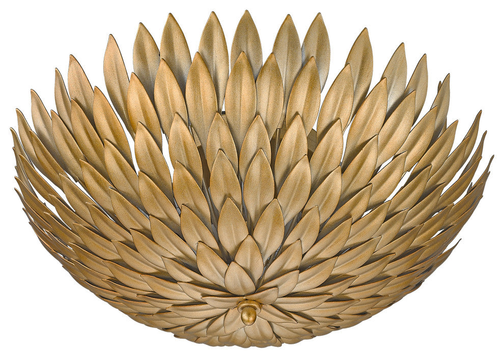 Gold Leaf Flushmount
