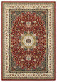 Karaman Traditional Medallion Red/ Ivory Area Rug, 7'10"x10'10"