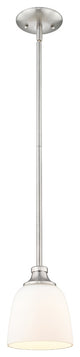 Alberta 1 Light 6" Brushed Nickel Mini-Pendant