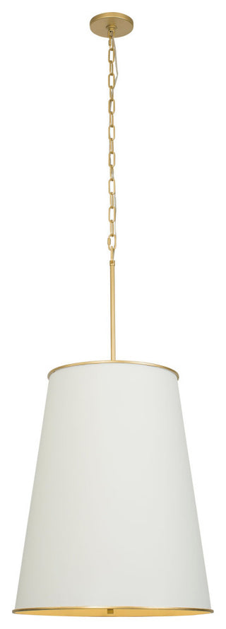 Coco 9-Lt  Foyer - Matte White/French Gold