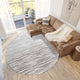 Indoor/Outdoor Seabreeze SZ8 Pewter Machine Washable 8' x 8' Round Rug