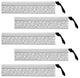 Cornice White Urethane Leaf Ornate Design 5 Pieces Totaling 370" Length