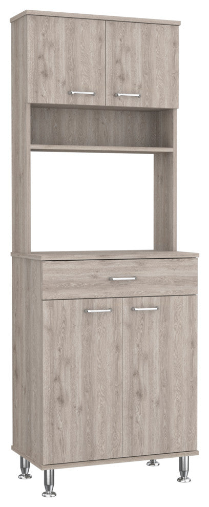 DEPOT E-SHOP Helis 60 Kitchen Pantry, Light Gray