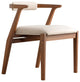 Ellis Dining Chair Brown With Beige Material