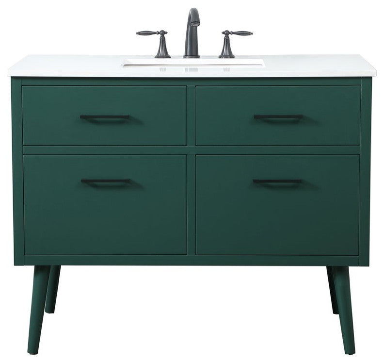 Home Living 42" Bathroom Vanity, Green