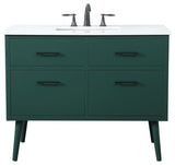 Home Living 42" Bathroom Vanity, Green