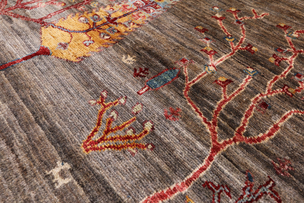 Persian Gabbeh Tribal Hand-Knotted Wool Rug 3' 10" X 6' 1" Q5274