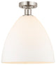 Innovations 616-1F-SN-GBD-121 1 Light Semi-Flush Mount, Brushed Satin Nickel