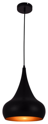 Elegant Living District Circa Collection Pendant, Black