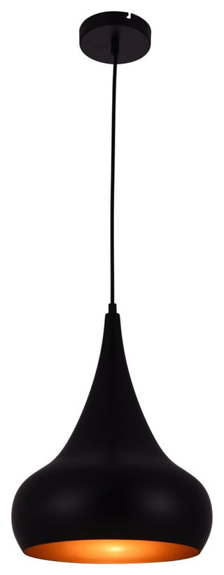 Elegant Living District Circa Collection Pendant, Black