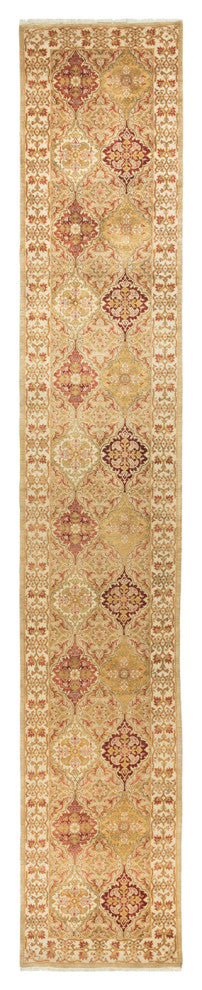 Mogul, One-of-a-Kind Hand-Knotted Runner Ivory, 2'7"x15'1"