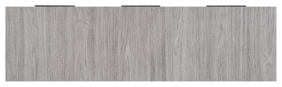 GDF Studio Emilia Mid Century Modern Finished Fiberboard Cabinet, Gray Oak
