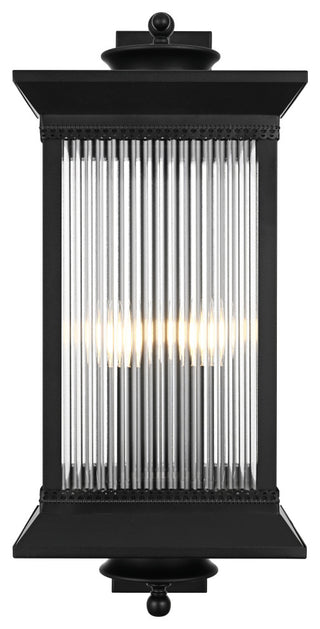 Home Living 12" Outdoor Wall Sconce, Black