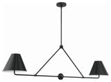 Xavier 4-Light Matte Black Chandelier