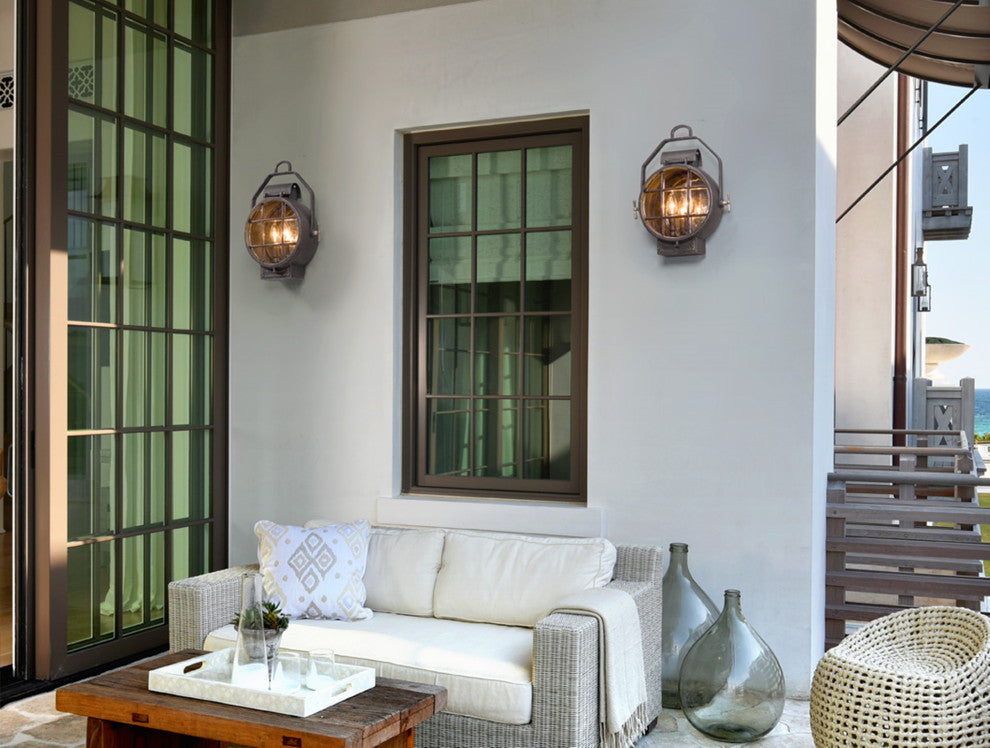Point Lookout, Outdoor Wall Light, 15", Clear Glass - Incandescent Lamping