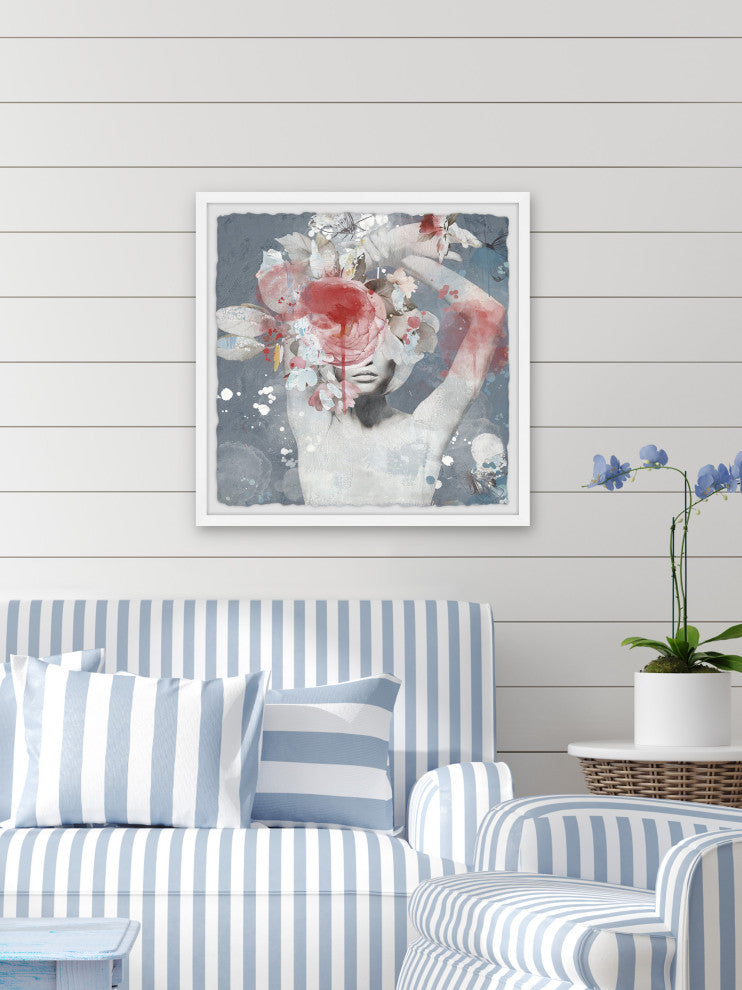 "She Who Dares" Framed Painting Print, 18x18