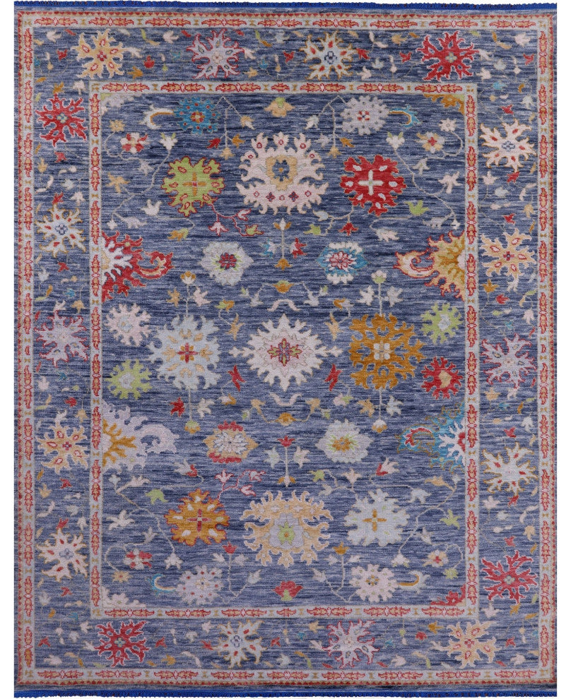 9' 0" X 11' 10" Turkish Oushak Handmade Wool Rug - Q13371