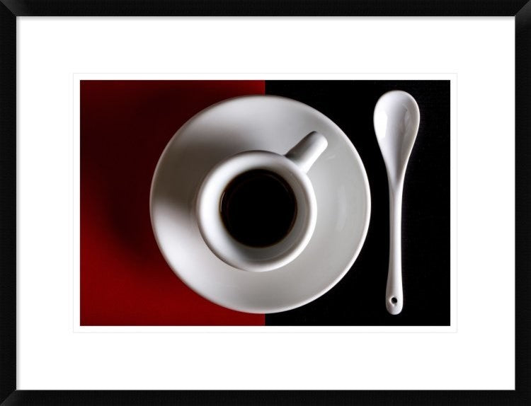 "Na Tazziurell E Caffa" Framed Digital Print by Antonio Zaccagnino, 26"x20"
