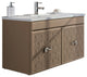 Eviva Venice 32" Brown Modern Luxury Bathroom Vanity Acrylic Integrated Sink