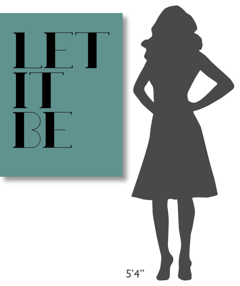 "Let It Be Poster  Blue" Fine Art Print