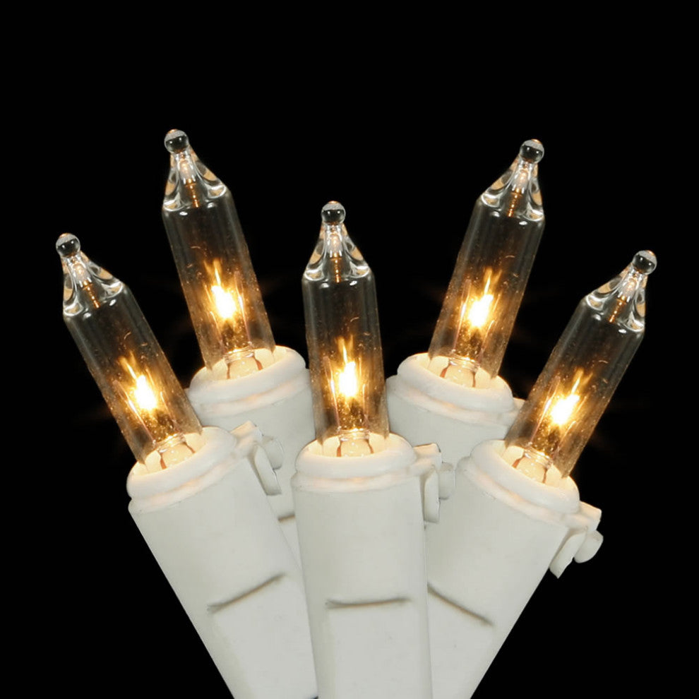 Vickerman W4W1201 100 Clear Twinkle Mini Light, 33' Long Christmas Light Strand
