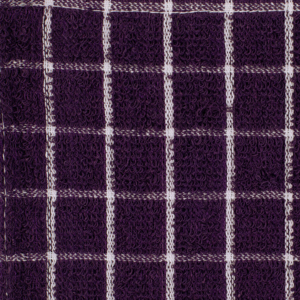 Eggplant Combo Windowpane Dishcloth, Set of 6