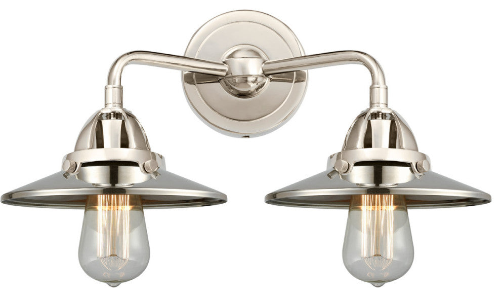 Innovations 288-2W-PN-M1-PN-LED 2-Light Bath Vanity Light, Polished Nickel