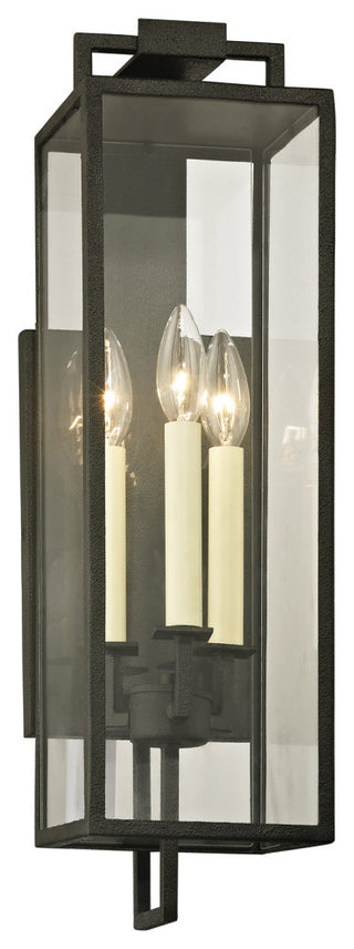Beckham 3-Light Wall Lantern, Forged Iron