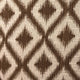 Casa Nova Brown Luxury Throw Pillow, 12"x20"