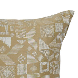 17" Jacquard Throw Pillows With Inserts, Set of 2, Nina Camel