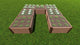 Classic Sienna Walk-In Jumbo U-Shape' 12'x12' 22" Raised Garden Bed, 2" Profile