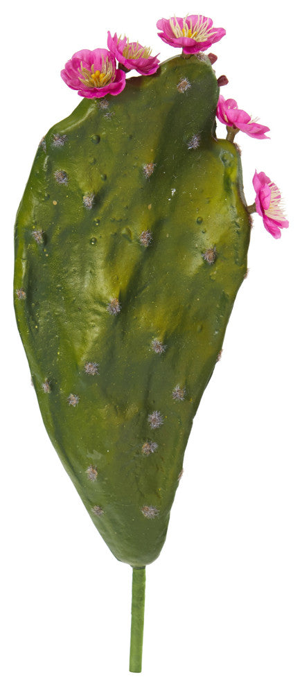 16" Flowering Cactus Artificial Plant, Set of 6