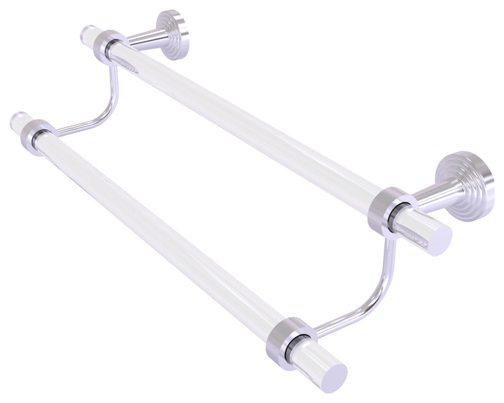 Pacific Beach 24" Double Towel Bar, Satin Chrome