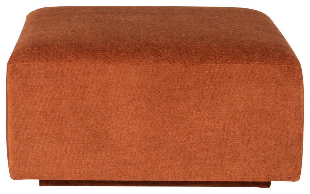 Lilou Terracotta Fabric Modular Sofa Ottoman