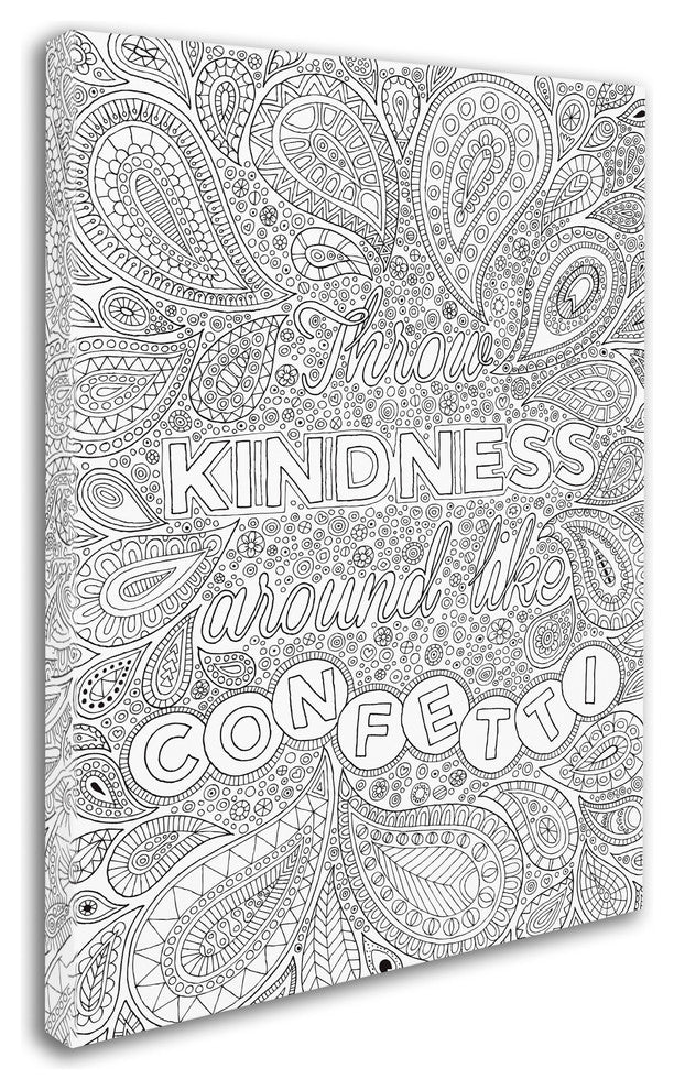 Hello Angel ''Throw Kindness Around Like Confetti'' Canvas, 24x18