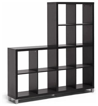 Dark Brown Cube Shelving Unit