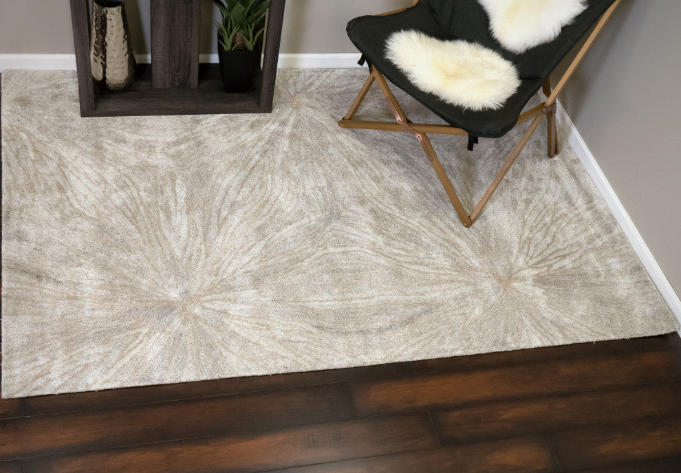 Posh 7802-717 Area Rug, Gray, 8'x11'