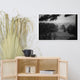 Mist of Valley Forge in Black and White Framed Photo Paper Wall Art Prints, White, 24" X 36"