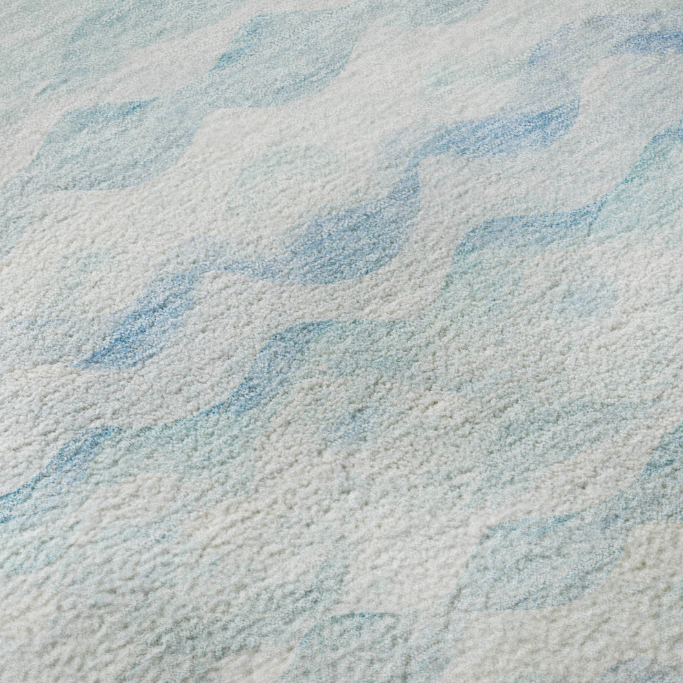 Addison Premium Washable Mayfield AMF195 Blue 2'6" x 3'10" Rug