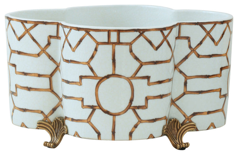 Scalamandre Baldwin Quatrefoil Planter