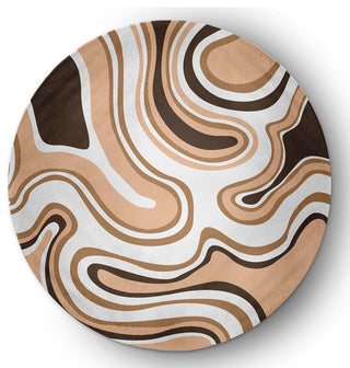 Agate Rug, Brown, 5' Round