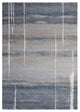 5'X8' Blue Grey Machine Woven Abstract Indoor Area Rug